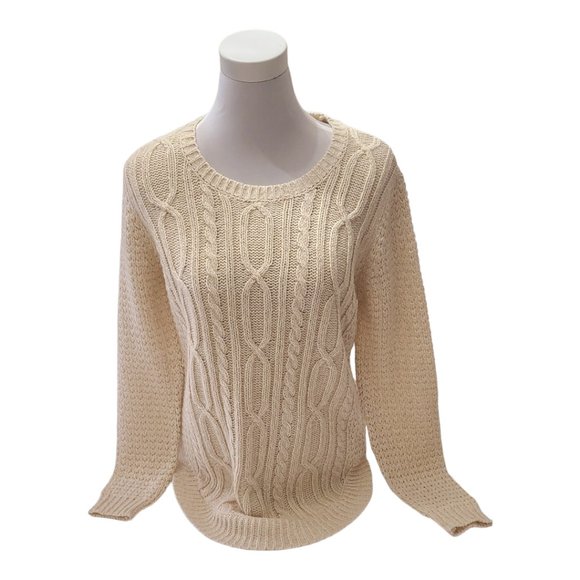 My Style Sweaters - My Style - Cream Acrylic Sweater - Size Medium